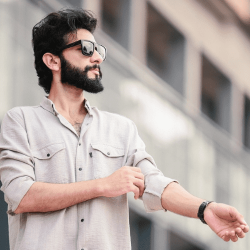 A young Indian male model